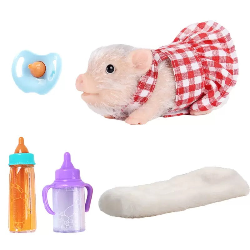 Full Silicone Reborn Piggy Toys Set