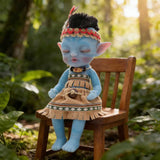 8Inch Cute Mini Full Silicone Avatar Dolls Close Eyes