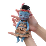8Inch Cute Mini Full Silicone Avatar Dolls Close Eyes