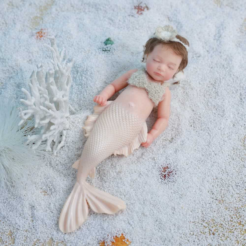 Adorable Squishy 12Inch Full Silicone Mermaid Gift