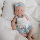 8'' Reborn Mini Silicone Baby Dolls Open Mouth No Drink Wet System