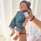 [Luke] 16‘’ Realistic Full Silicone Reborn Doll With Drink & Wet System