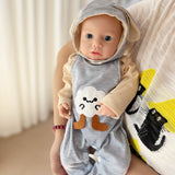 [Aubrey] 18 Inches Open Eyes Realistic Full Body Silicone Baby Girl | Drink & Wet System