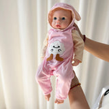 [Aubrey] 18 Inches Open Eyes Realistic Full Body Silicone Baby Girl | Drink & Wet System