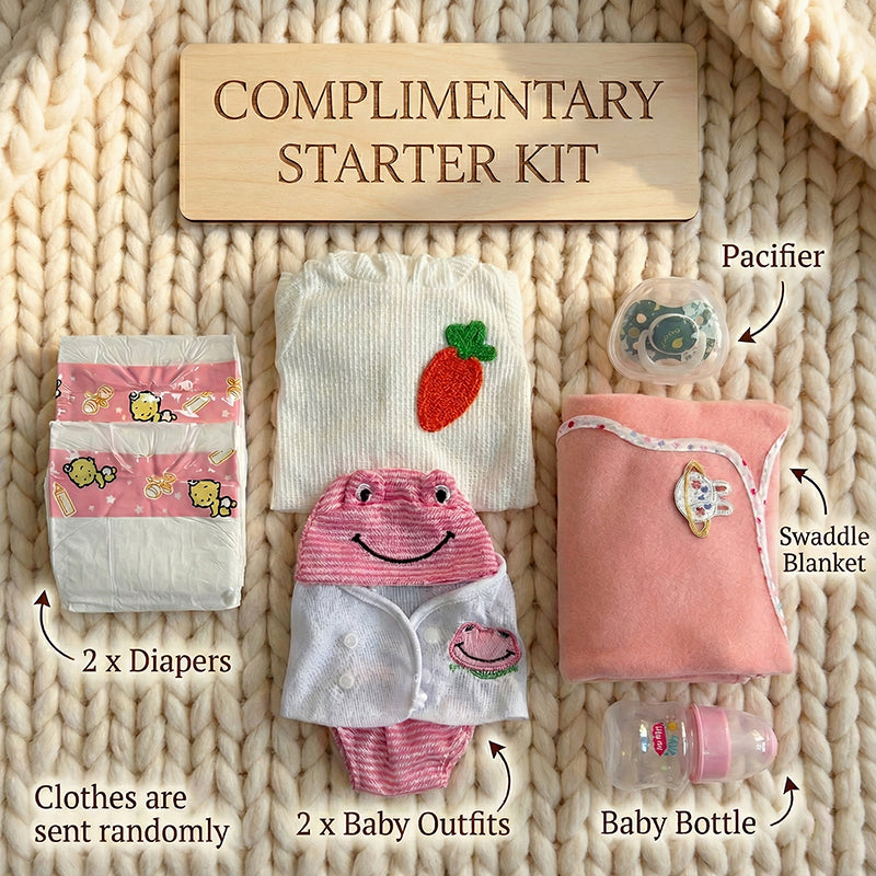 accessories will come with silicone baby doll