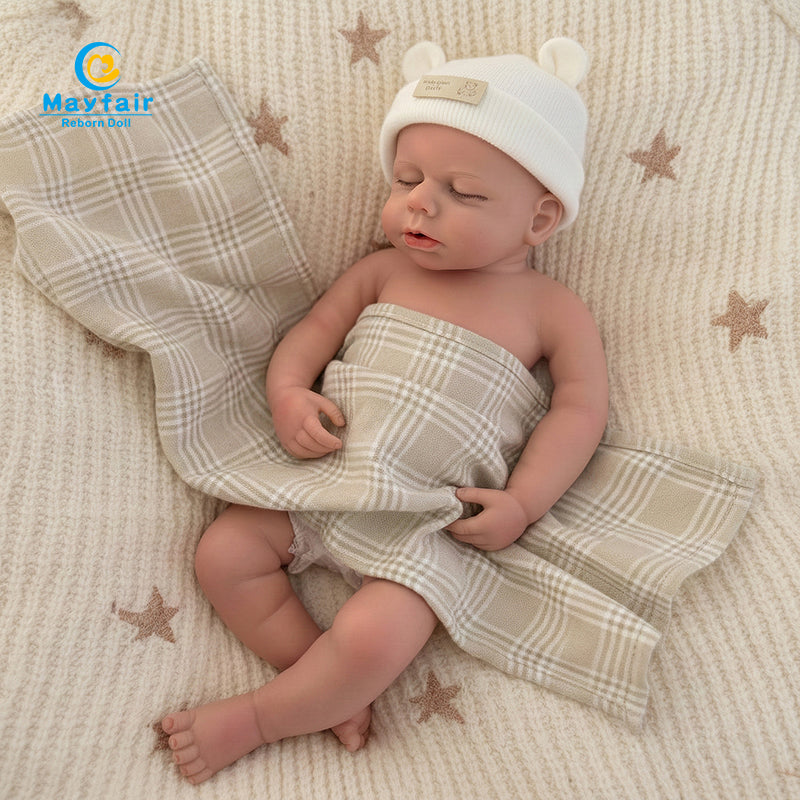 main photo of 18 inch full body silicone baby doll