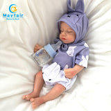 12 inch silicone reborn doll in arms addorable